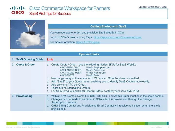 cisco commerce workspace for partners saas pilot tips for success