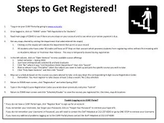 Steps to Get Registered!