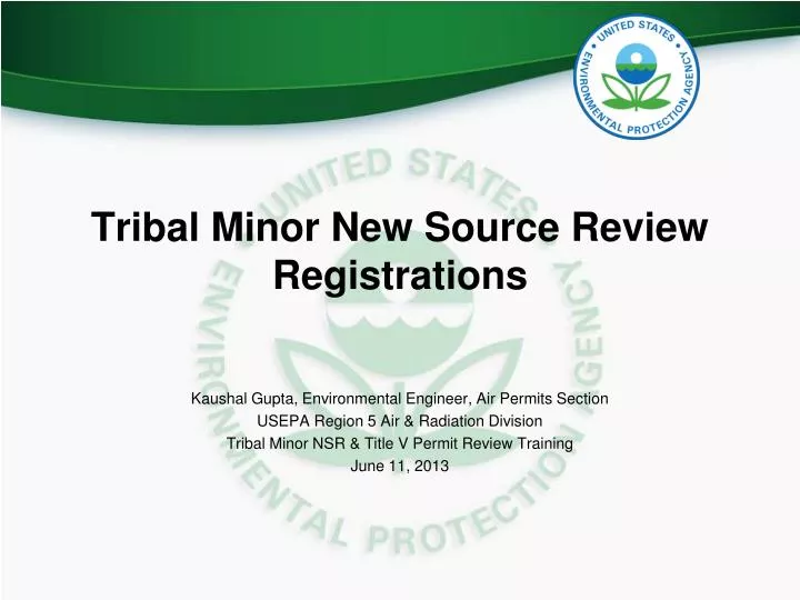tribal minor new source review registrations