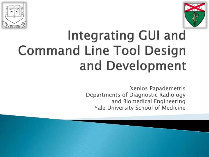 integrating gui and command line tool design and development