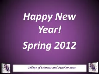 Happy New Year! Spring 2012