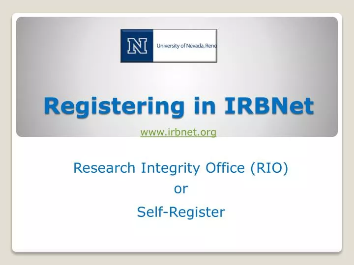 registering in irbnet www irbnet org