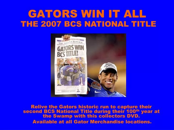 gators win it all