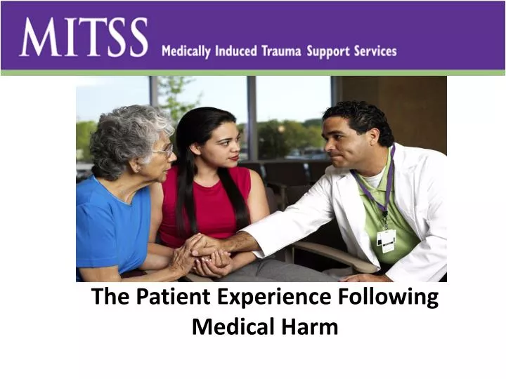 the patient experience following medical harm