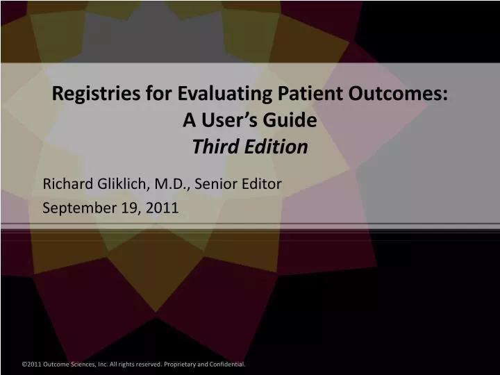 registries for evaluating patient outcomes a user s guide third edition
