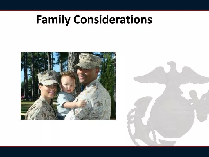 family considerations