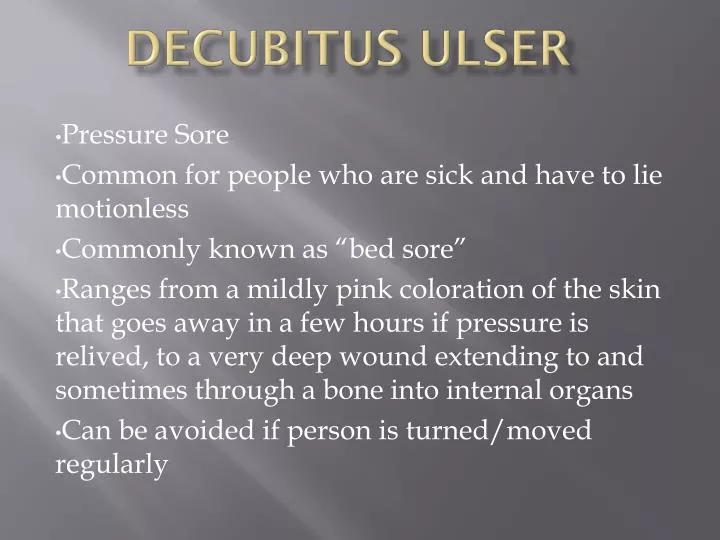 decubitus ulser
