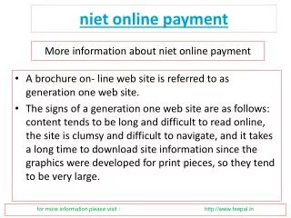 Ideas to acquire the most effective niet online payment