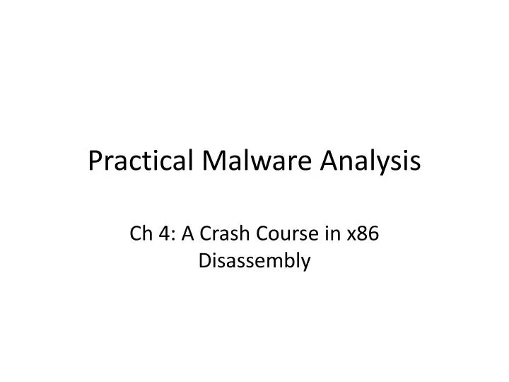 practical malware analysis