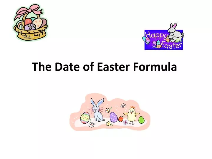 the date of easter formula
