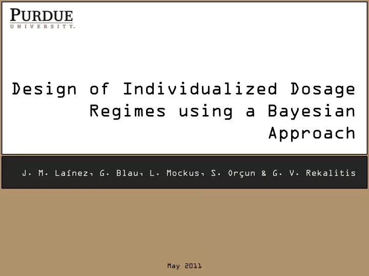 design of individualized dosage regimes using a bayesian approach