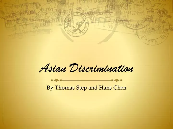 asian discrimination
