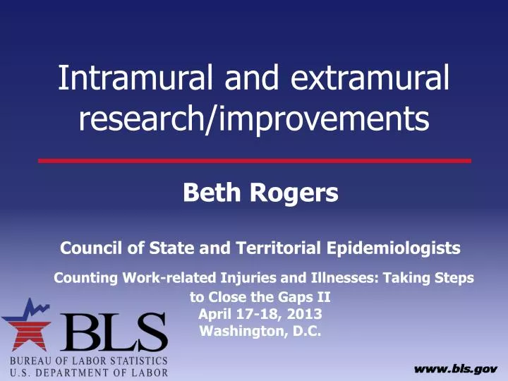 intramural and extramural research improvements