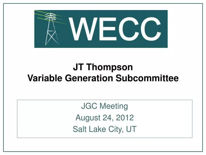 jt thompson variable generation subcommittee