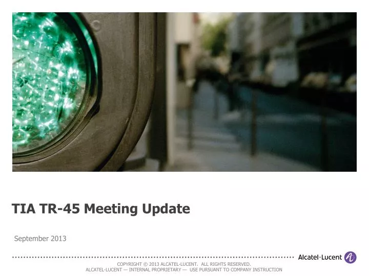 tia tr 45 meeting update