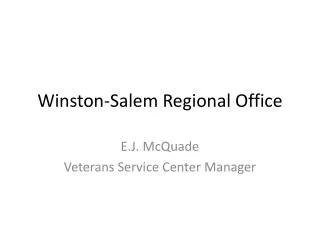 Winston-Salem Regional Office