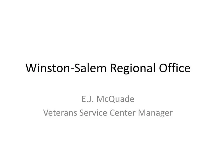 winston salem regional office