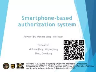 Smartphone-based authorization system