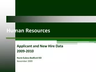 Human Resources