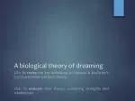 A biological theory of dreaming