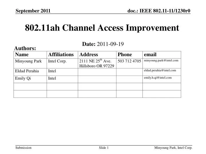 802 11ah channel access improvement