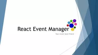 React Event Manager