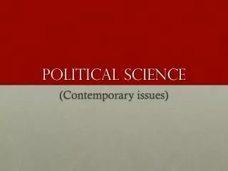 Political Science