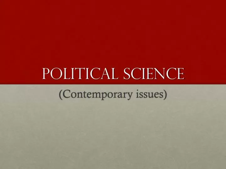 political science