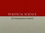 Political Science - slide 1