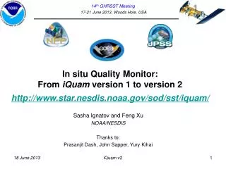 In situ Quality Monitor: From iQuam version 1 to version 2