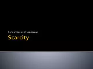 fundamentals of economics