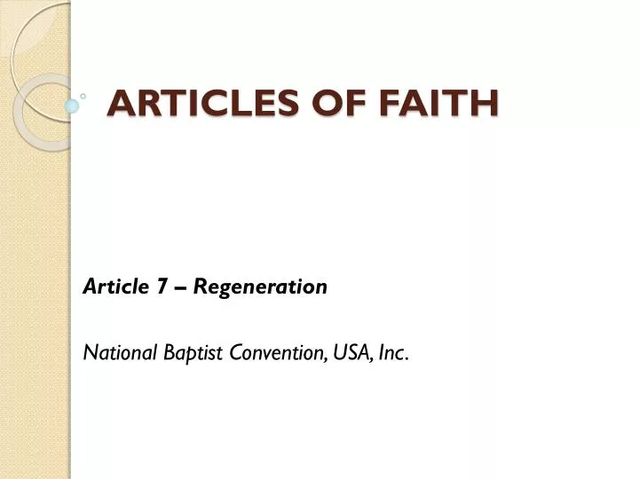 articles of faith