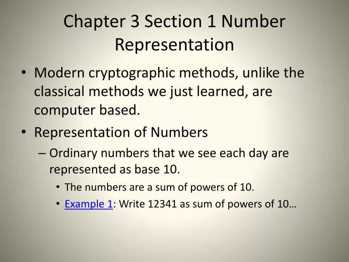 chapter 3 section 1 number representation