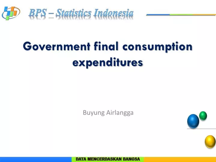 government final consumption expenditures