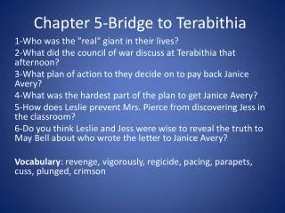 Chapter 5-Bridge to Terabithia