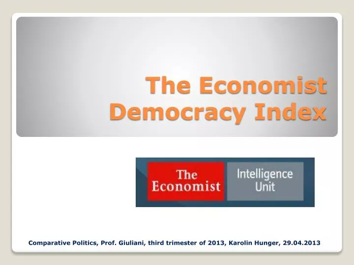 the economist democracy index