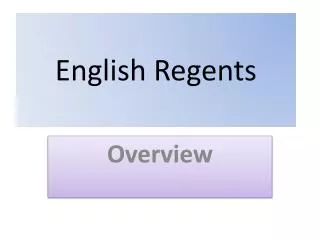 English Regents
