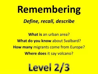 remembering