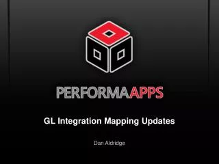 GL Integration Mapping Updates