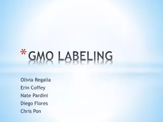 GMO LABELING