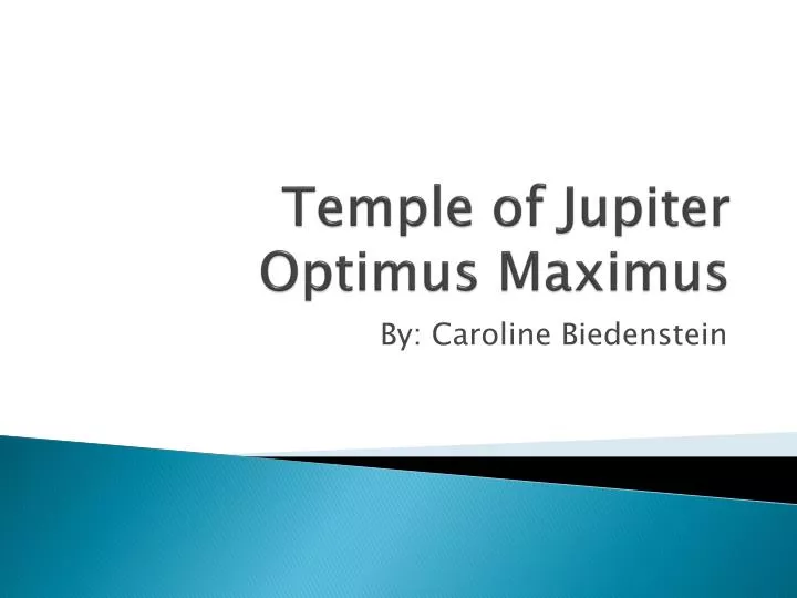 temple of jupiter optimus maximus