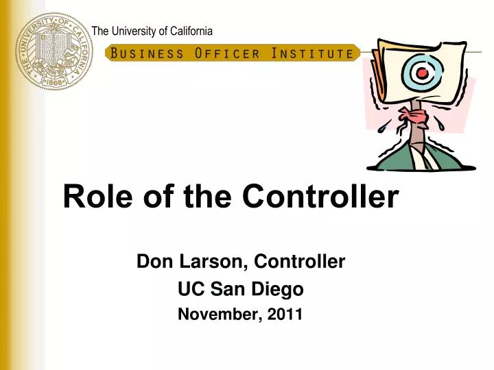 role of the controller
