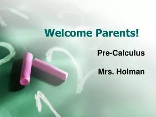 Welcome Parents!