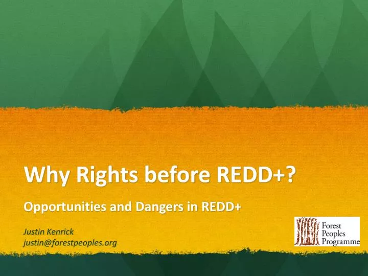why rights before redd
