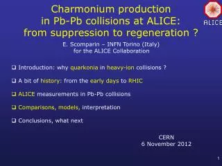 Charmonium production in Pb-Pb collisions at ALICE: from suppression to regeneration ?