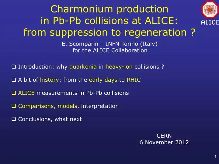 charmonium production in pb pb collisions at alice from suppression to regeneration