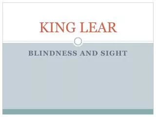 KING LEAR