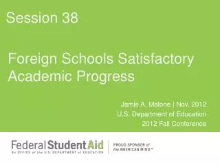 Foreign Schools Satisfactory Academic Progress