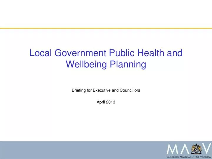 local government public health and wellbeing planning