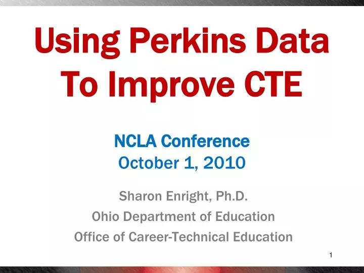 using perkins data to improve cte